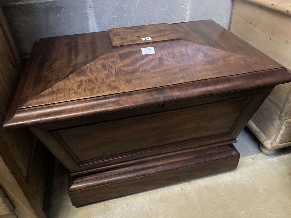 A Regency mahogany sarcophagus cellarette, width 87cm depth 60cm height 60cm